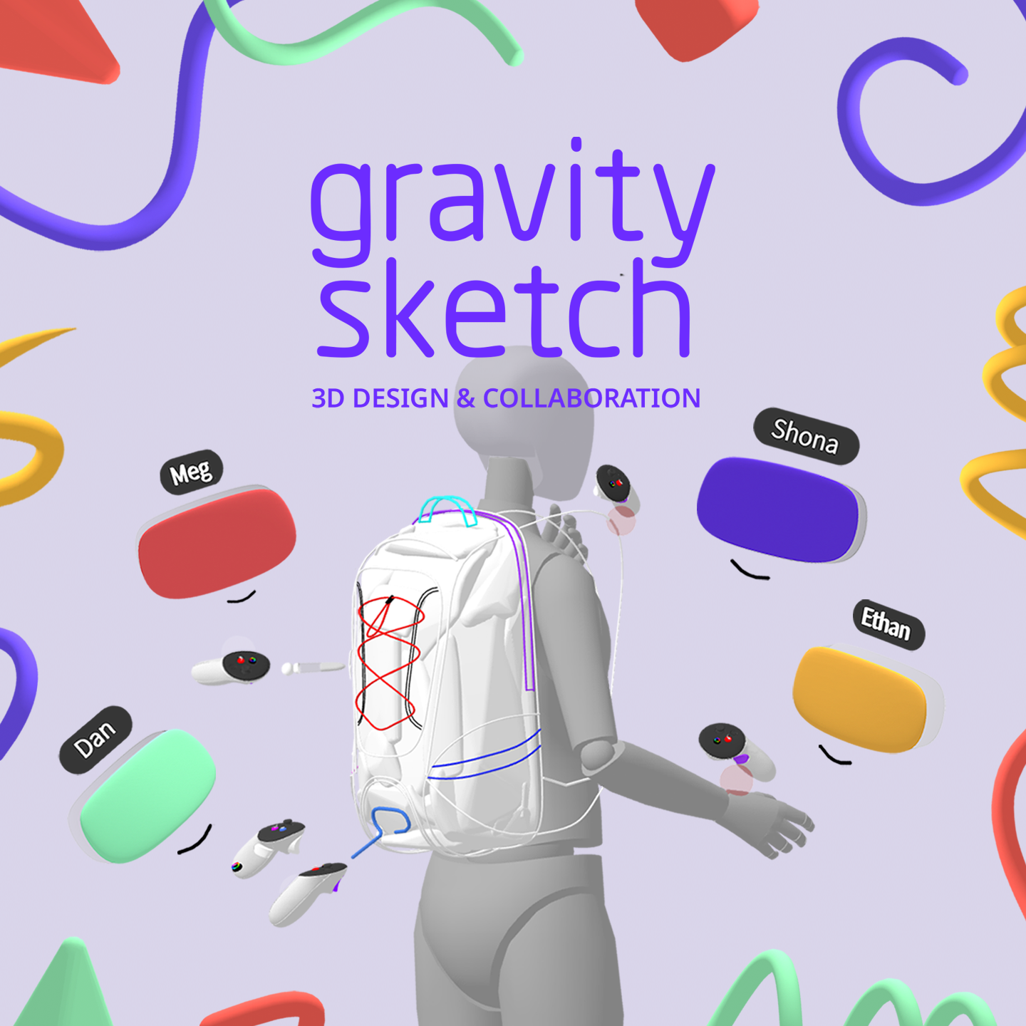 Gravity Sketch — square social media banner